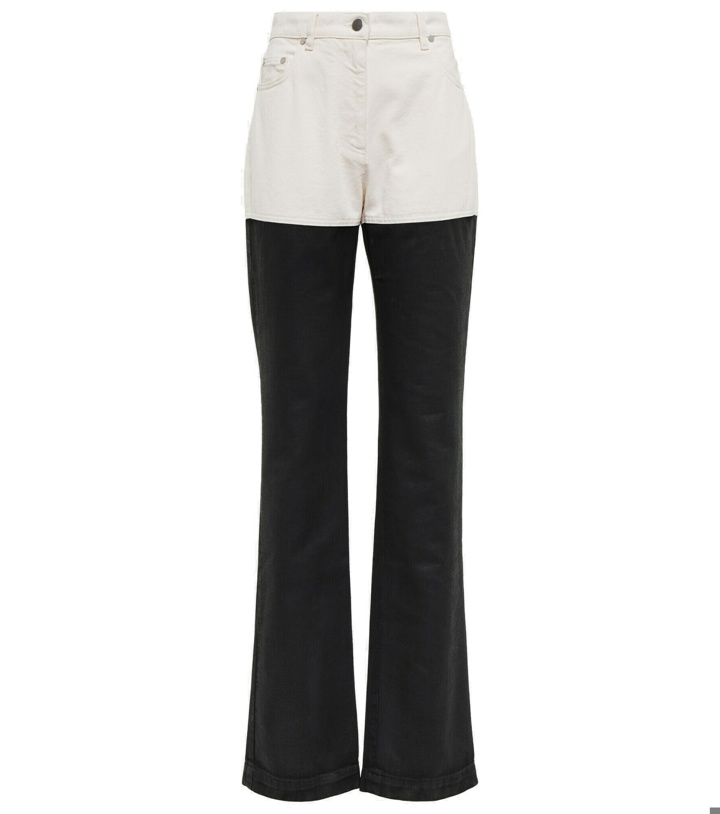 Photo: Peter Do - Two-tone high-rise straight jeans