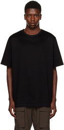 Juun.J Black Graphic Overfit T-Shirt