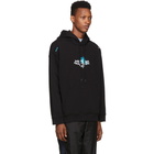 Marcelo Burlon County of Milan Black Bat Over Hoodie