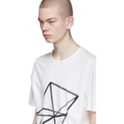 Rick Owens Drkshdw White Graphic Tarp T-Shirt