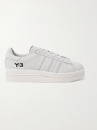 Y-3 - Hicho Logo-Print Nubuck Sneakers - Gray