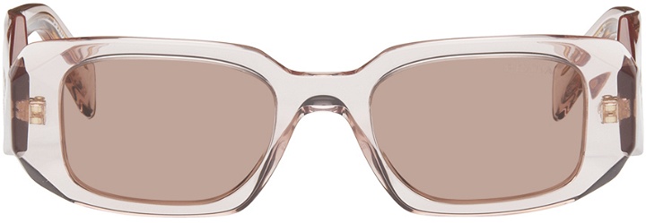 Photo: Prada Eyewear Pink Symbole Sunglasses