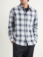 Barena - Checked Cotton-Flannel Shirt - Blue