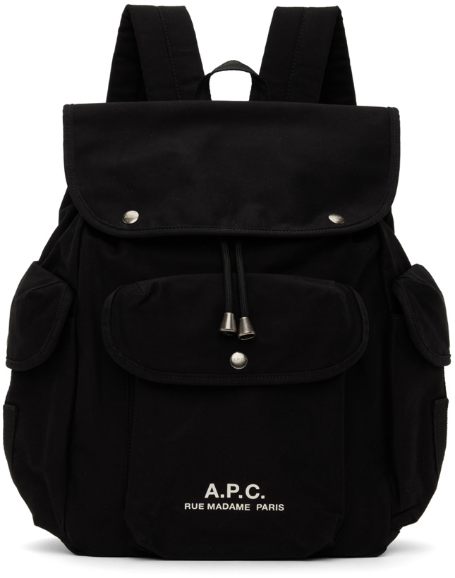 Photo: A.P.C. Black Récupération 2.0 Backpack