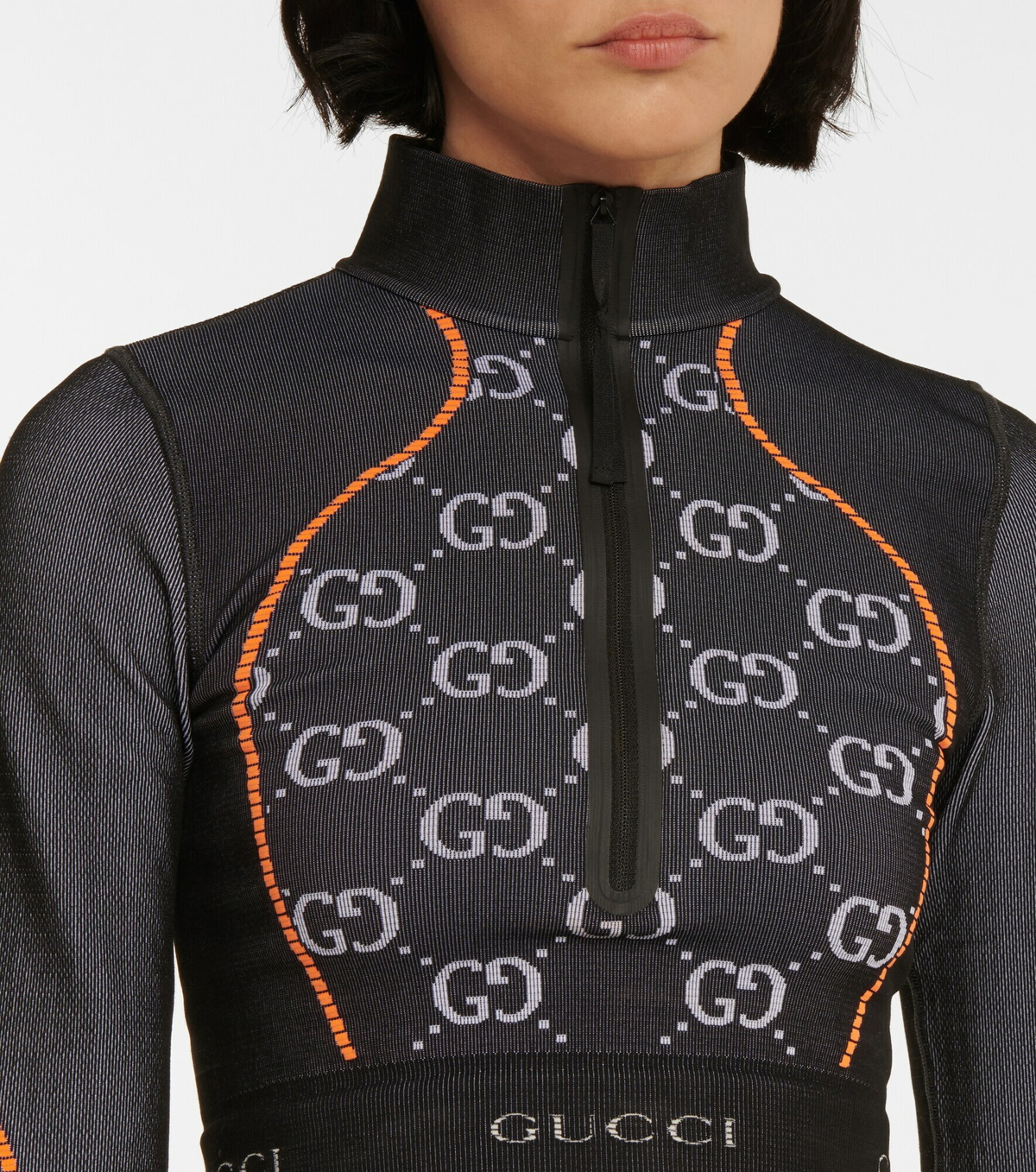 Gucci - GG cropped jersey top Gucci