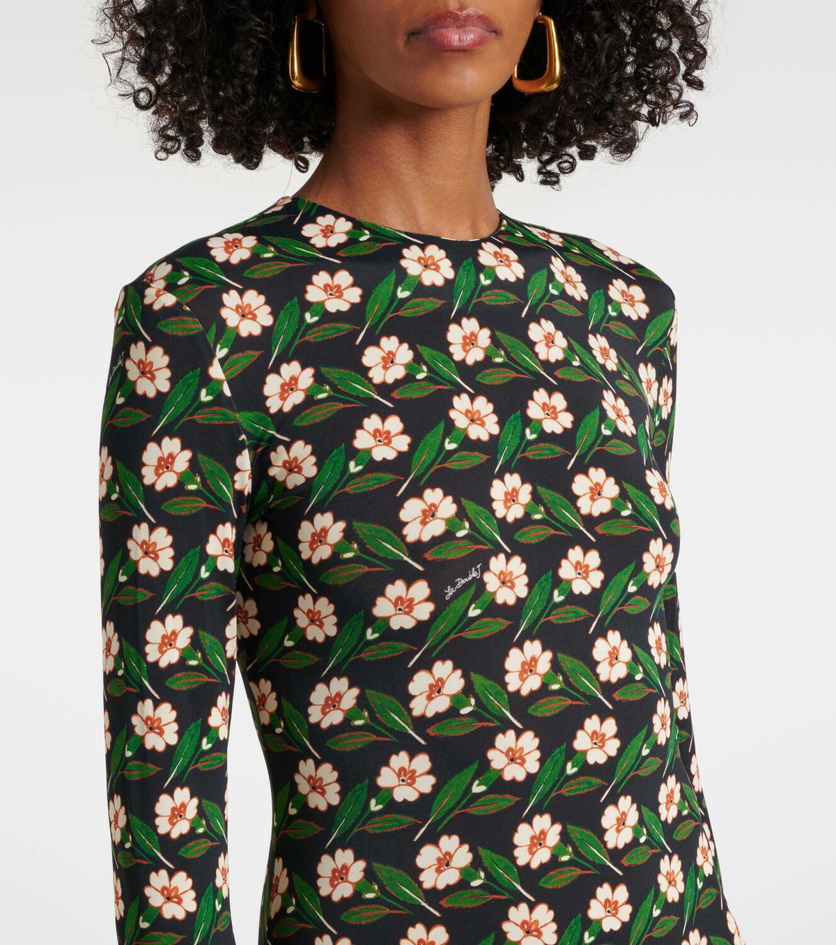 La DoubleJ Alba floral jersey maxi dress La DoubleJ