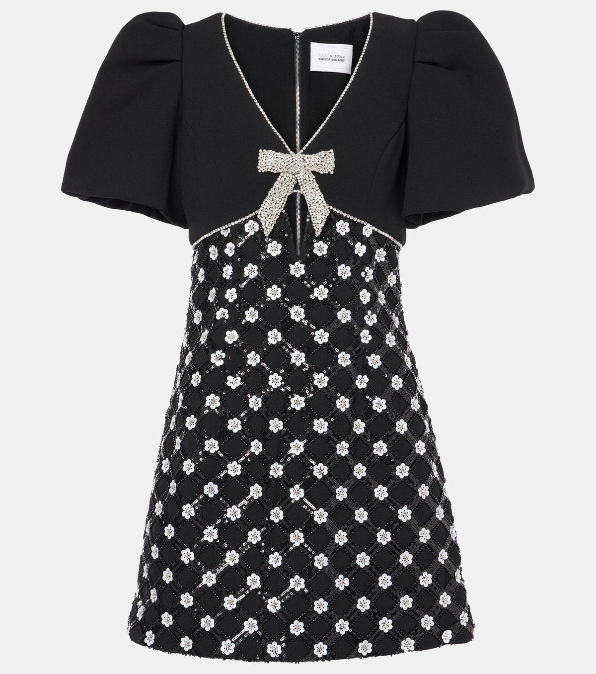 rebecca vallance black bow dress Rebecca Vallance Black and White Bow Dress  I Would Never