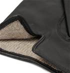 Hugo Boss - Hainz3 Leather Gloves - Brown