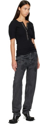 Stefan Cooke Black Braided Jeans