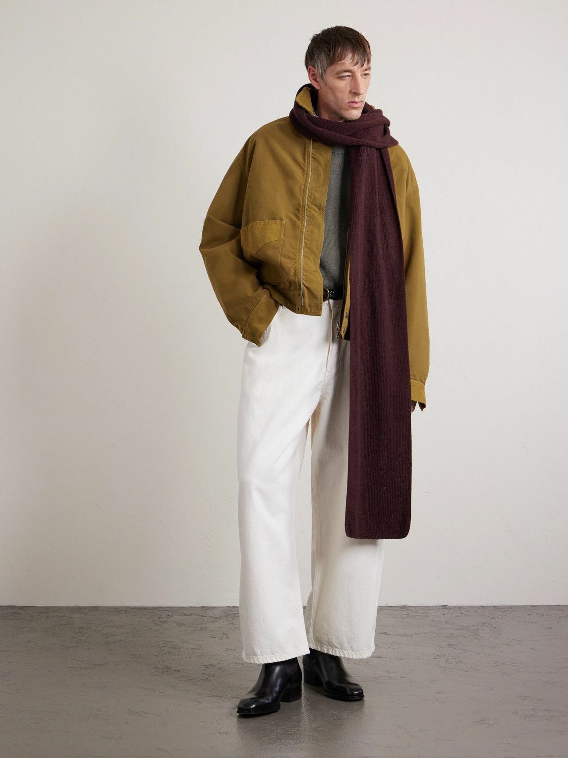 William Lockie - Ribbed Cashmere Scarf