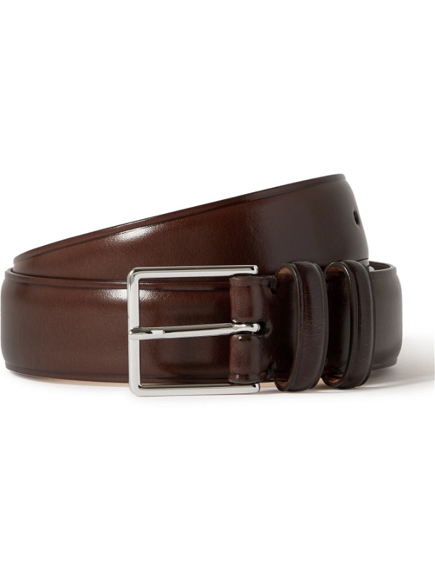 Photo: PAUL SMITH - 3cm Leather Belt - Brown