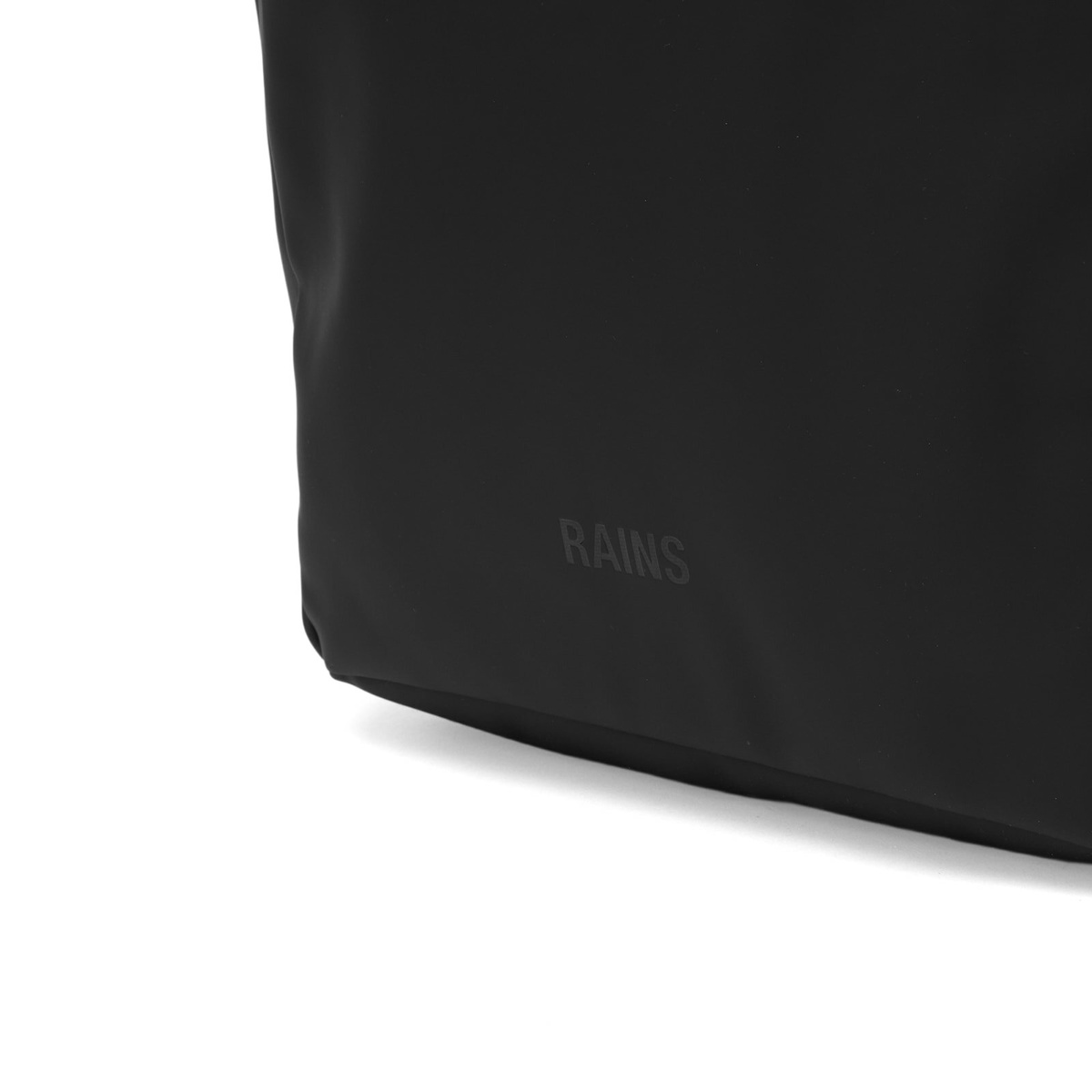 RAINS Clip Front Backpack in Black 
