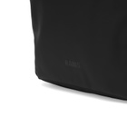 RAINS Clip Front Backpack in Black 