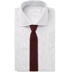 Richard James - White Slim-Fit Cutaway-Collar Printed Cotton-Poplin Shirt - White