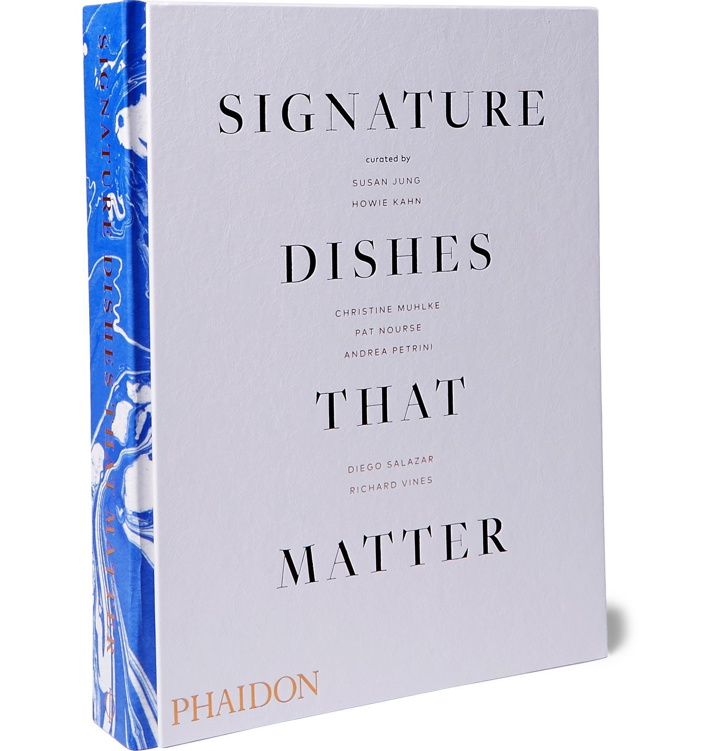 Photo: Phaidon - Signature Dishes That Matter Hardcover Book - Blue