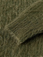 John Elliott - Brushed-Knit Cardigan - Green