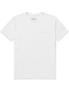 Rag & Bone - Principle Logo-Embroidered Organic Cotton-Jersey T-Shirt - White