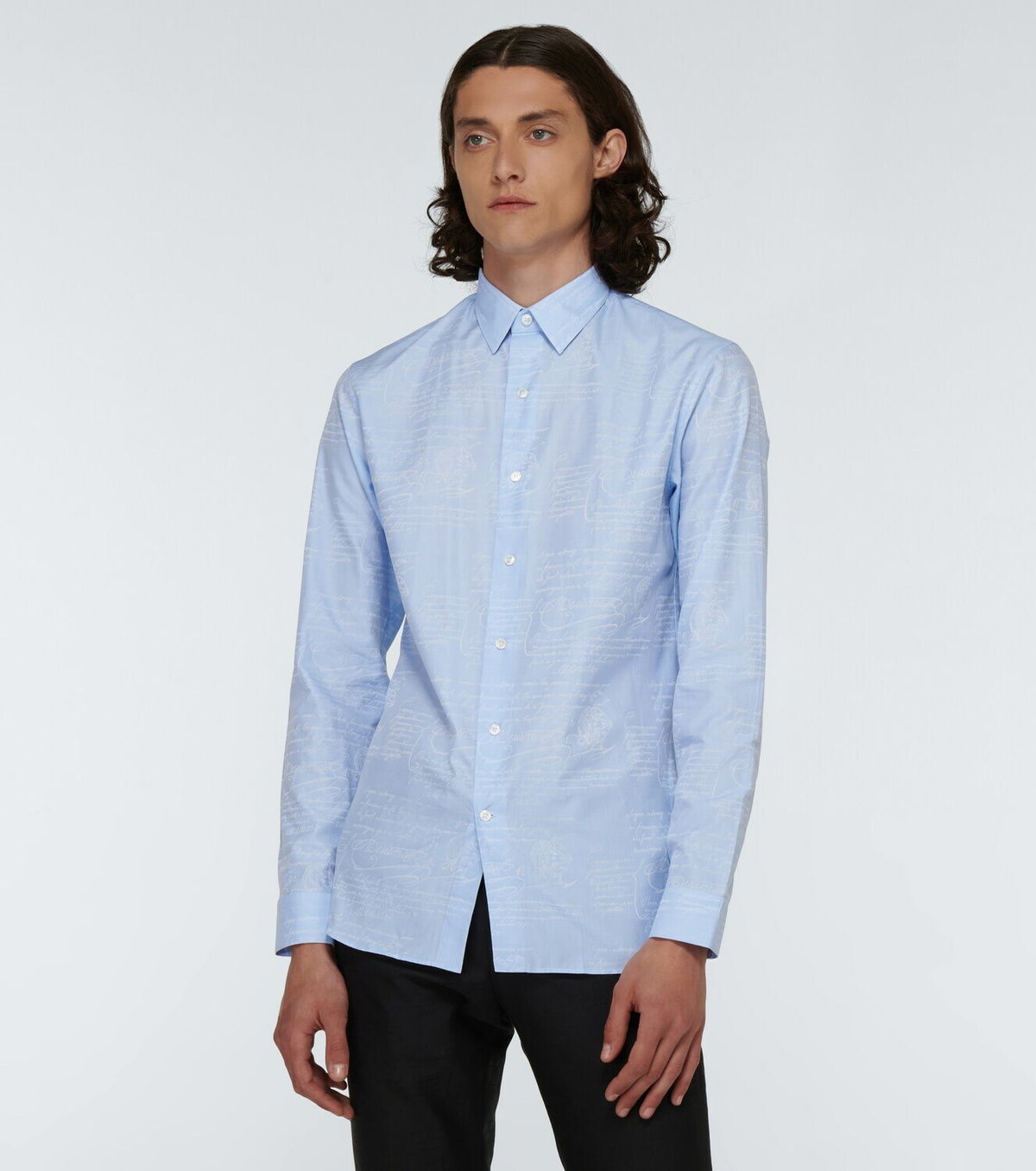 Berluti Scritto cotton jacquard shirt Berluti