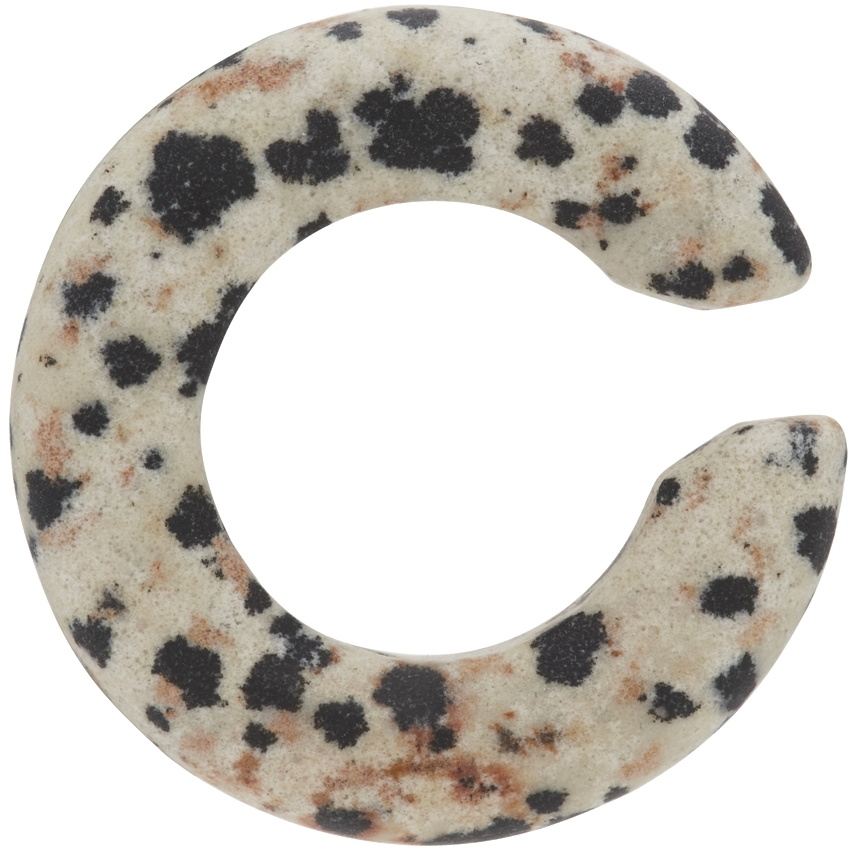 RÄTHEL & WOLF SSENSE Exclusive Grey Lace Agate Edgar Single Ear Cuff