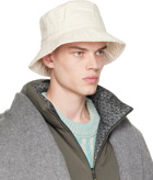 Acne Studios Off-White Embroidered Bucket Hat