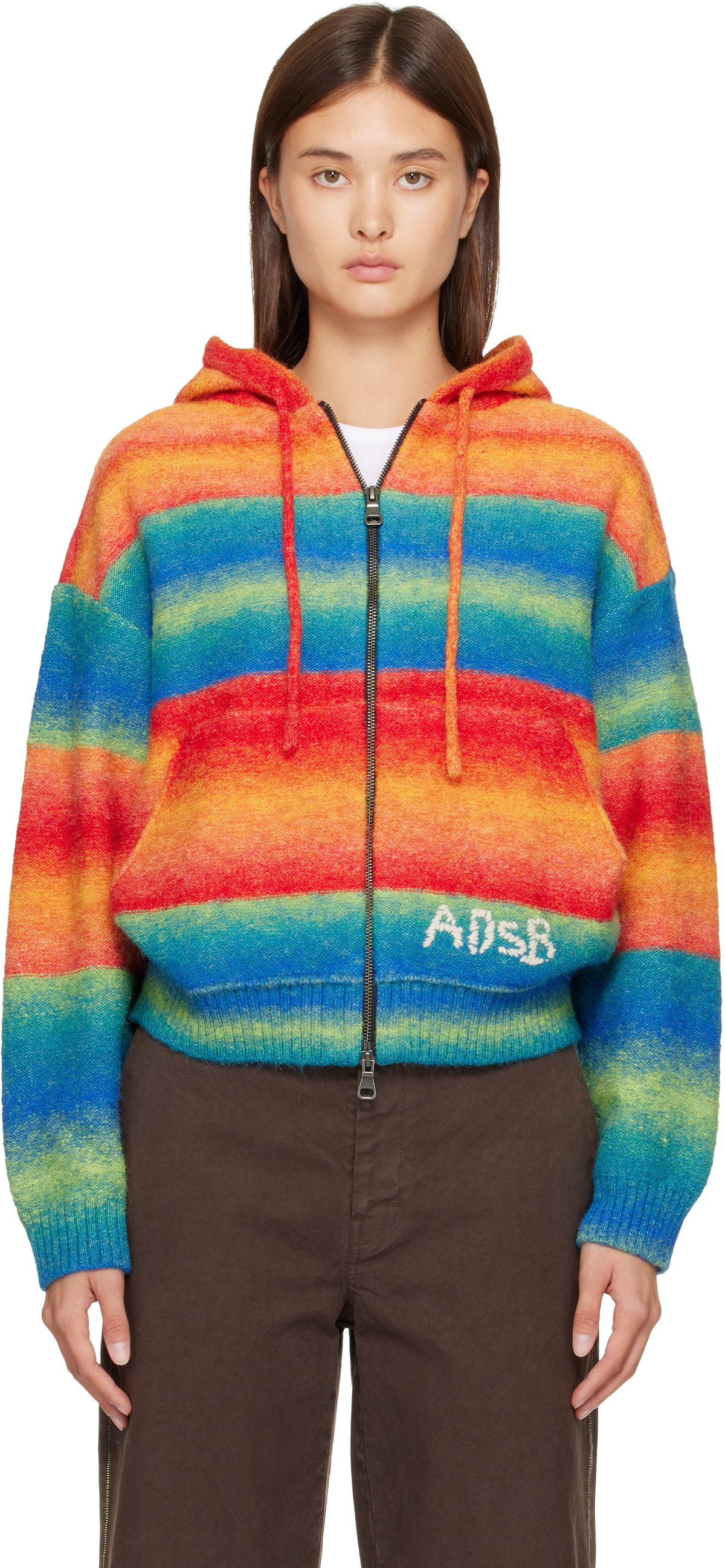 Andersson Bell Orange & Blue Multi Gradient Hoodie