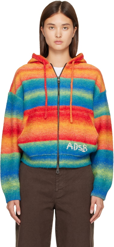 Photo: Andersson Bell Orange & Blue Multi Gradient Hoodie