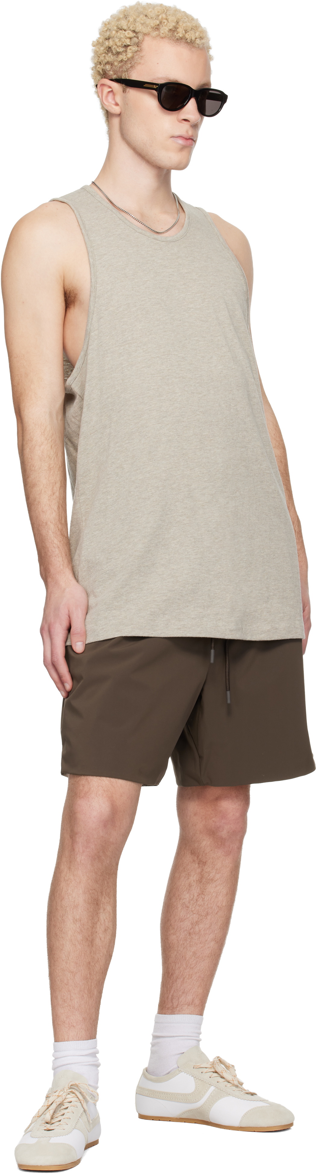 Fear of God ESSENTIALS Taupe Signature Essential Tank Top