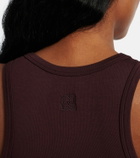 Magda Butrym Floral-appliqué cotton-blend tank top