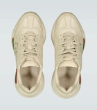 Gucci - Rhyton leather sneakers