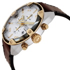 Diesel Spiked Chronograph Quartz Silver Dial Mens Watch DZ4665