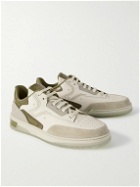 Berluti - Playoff Suede-Trimmed Leather Sneakers - Neutrals