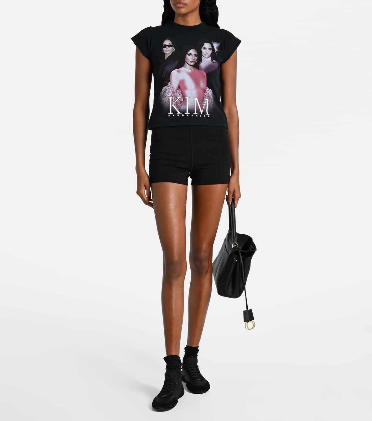 Wardrobe.NYC High-rise jersey shorts