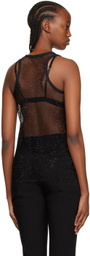 Olēnich Black Crewneck Tank Top