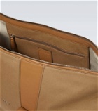 Zegna Raglan leather-trimmed duffel bag