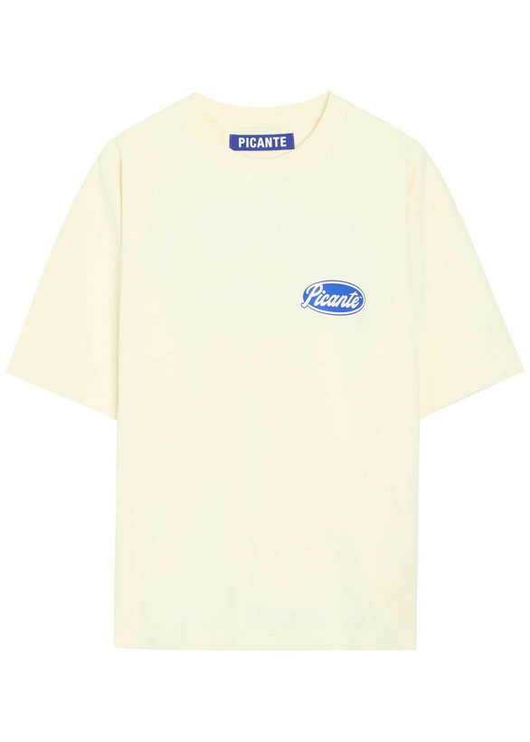 Photo: Picante Sienna Logo-print Cotton T-shirt Ivory