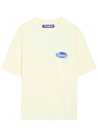 Picante Sienna Logo-print Cotton T-shirt Ivory