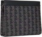 Lacoste Black 'The Blend Monogram' Toiletry Bag