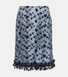Ganni Sequined lace midi skirt