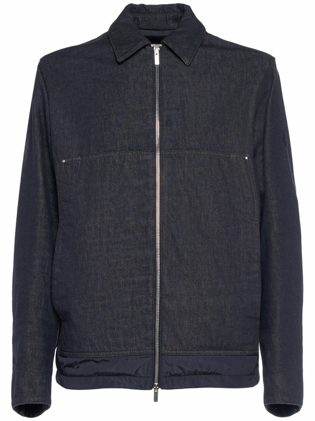 Photo: MONCLER Ormoy Cotton Denim Down Jacket