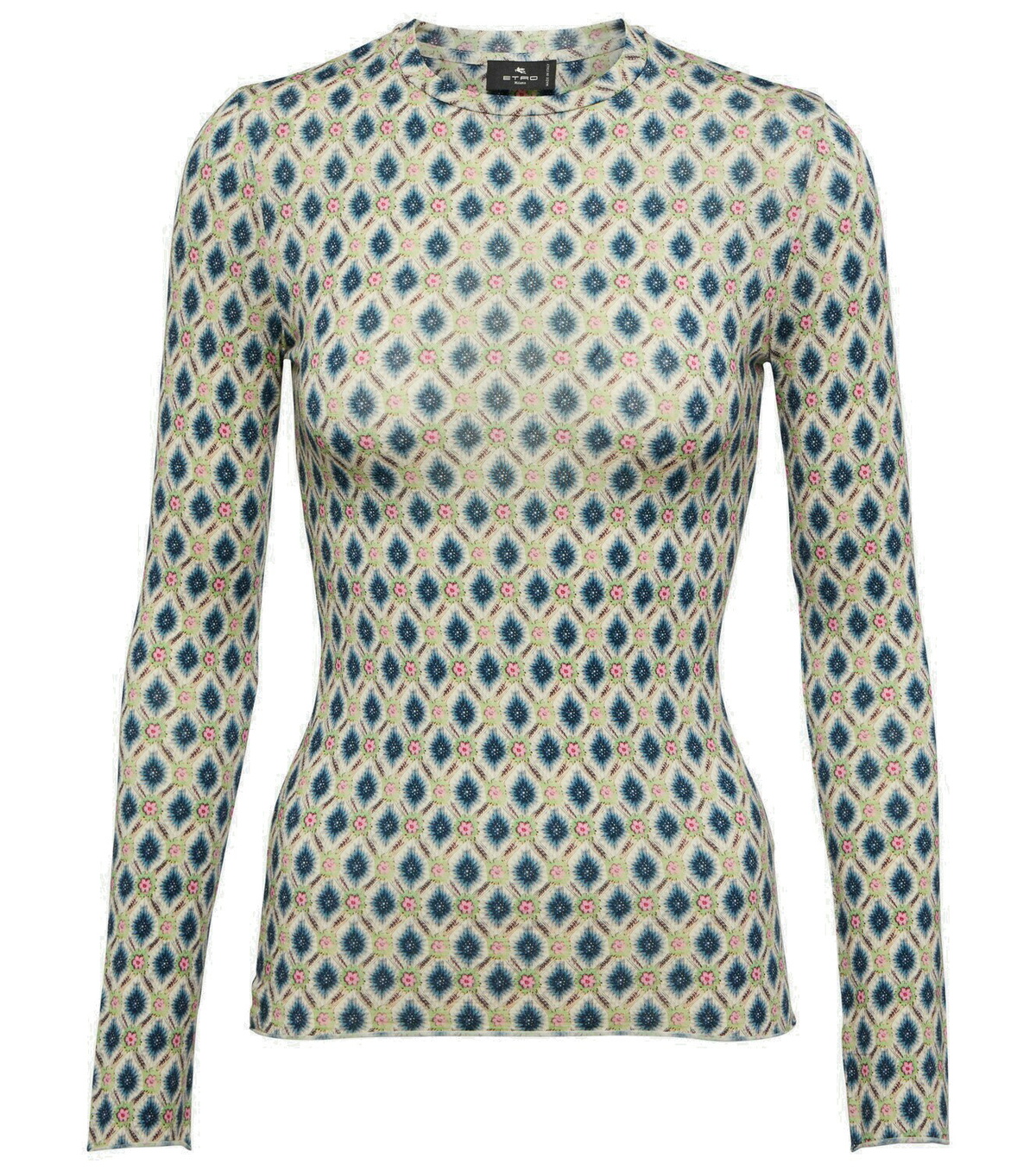 Etro Printed ramie tunic Etro