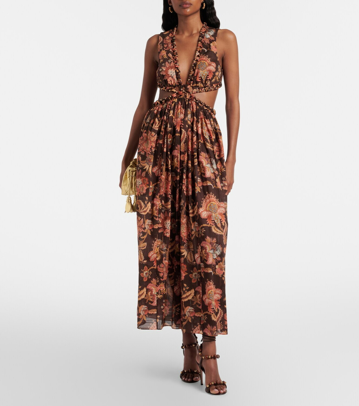 Gianvito Rossi Pandawa beaded leather sandals