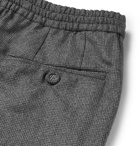 Officine Generale - Drawstring Puppytooth Wool-Flannel Trousers - Men - Gray