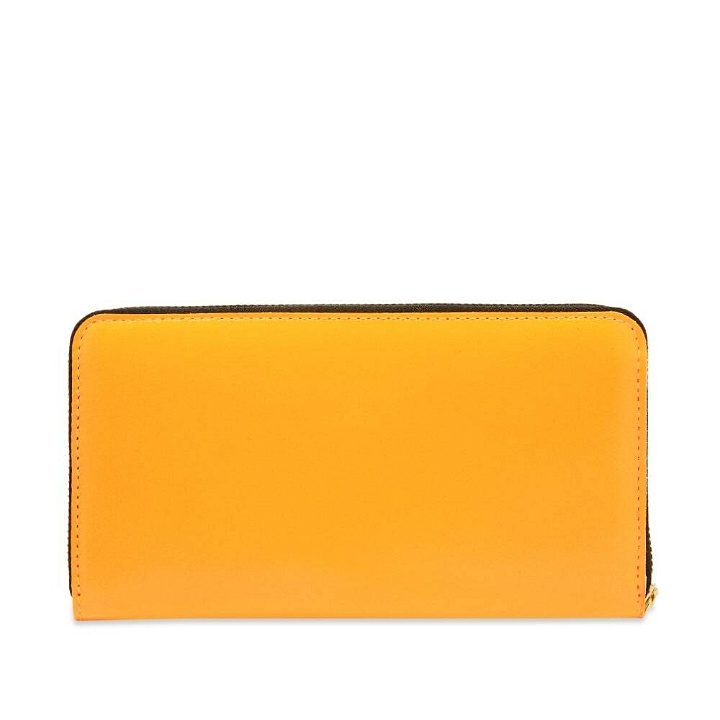 Photo: Comme des Garçons SA0111SF Super Fluo Zip Wallet in Light Orange