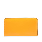 Comme des Garçons SA0111SF Super Fluo Zip Wallet in Light Orange