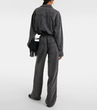 Marant Etoile Belted denim jumpsuit