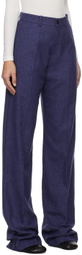 Marie Adam-Leenaerdt Blue Classic Trousers