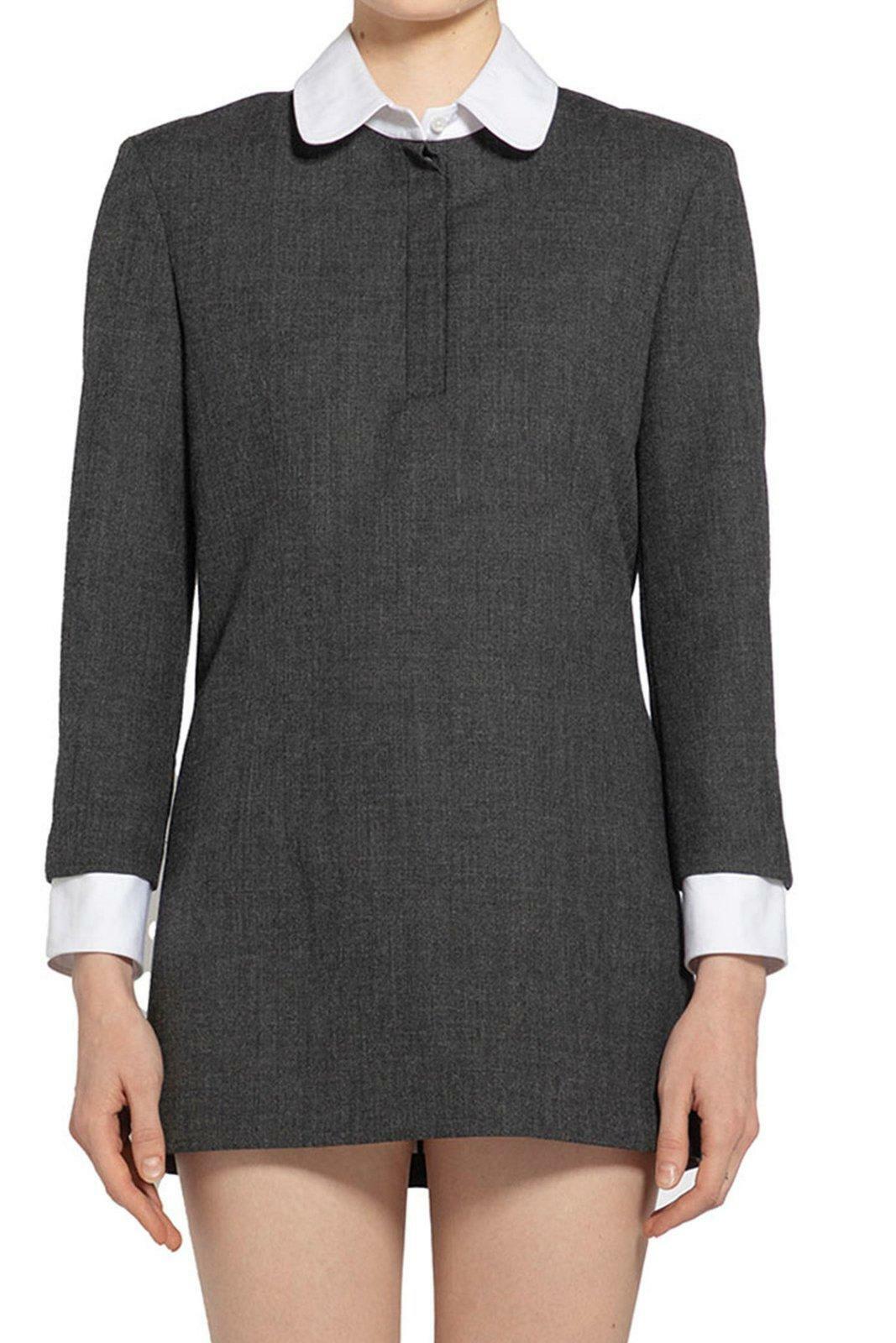 chocolate brown long sleeve mini dress Thom Browne Size S Dress – Susies Aspen