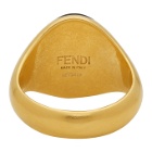 Fendi Gold Karligraphy Signet Ring
