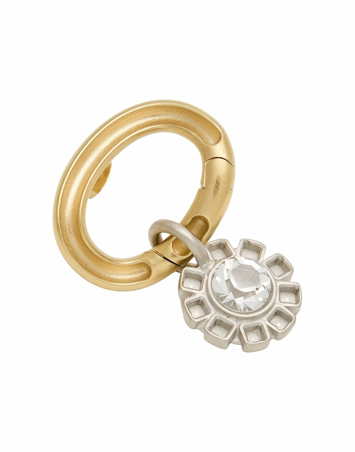 Maison Margiela Womens Single Earring in Gold