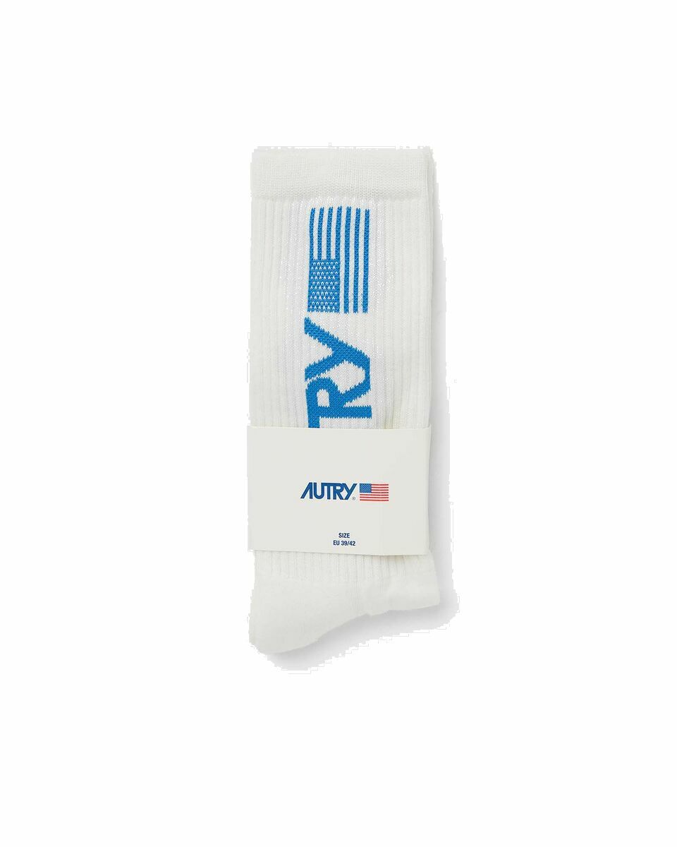 Photo: Autry Action Shoes Socks Main White - Mens - Socks